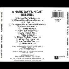 1987 uk03CD A Hard Day's Night - CDP 7 46437 2 / BEATLES CD DISCOGRAPHY UK - pic 1