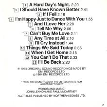 1987 uk03CD A Hard Day's Night - CDP 7 46437 2 / BEATLES CD DISCOGRAPHY UK - pic 6