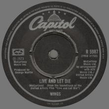 UK 07 - B - LIVE AND LET DIE ⁄ I LIE AROUND - CAPITOL - R 5987 - pic 1
