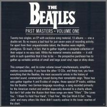 1988 uk14CD The Beatles Past Masters - Volume One - CDP 7 90043 2 ⁄ CD-BPM 1 / BEATLES CD DISCOGRAPHY UK - pic 6