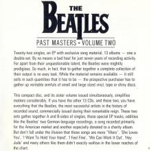 1988 uk15CD The Beatles Past Masters - Volume Two - CDP 7 90044 2 ⁄ CD-BPM 2  / BEATLES CD DISCOGRAPHY UK - pic 6