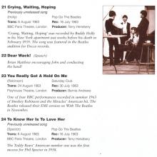 1994 uk18CD b The Beatles Live At The BBC - 7243 8 31796 2 6 ⁄ CDPCSP 726 / BEATLES CD DISCOGRAPHY UK - pic 10