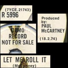 uk1974(2) Jet ⁄ Let Me Roll It R 5996  - pic 1
