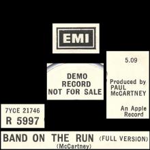 uk1974(3)a Band On The Run ⁄ Band On The Run R 5997 - pic 1