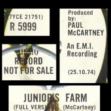 uk1974(4)a Junior's Farm / Junior's Farm  R 5999  25-10-74 - pic 1