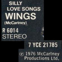 uk1976 (2) Silly Love Songs ⁄ Silly Love Songs R 6014 - pic 1