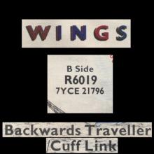 uk1978(1) With A Little Luck ⁄ Backwards Traveller⁄Cuff Link R 6019  - pic 1
