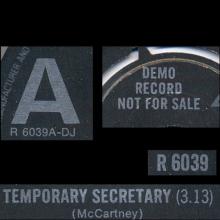 uk1980(2) Temporary Secretary R 6039  - pic 3