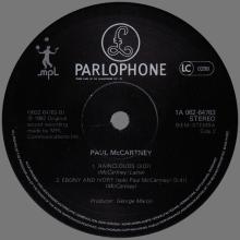 1982 03 29 PAUL McCARTNEY EBONY AND IVORY - 1A 062Z-64763 - 3 TRACKS 12 INCH - HOLLAND - pic 6