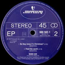 1984 11 28 DO THEY KNOW IT'S CHRISTMAS ? - BAND AID - PHONOGRAM MERCURY 880 502-1 - HOLLAND - pic 6