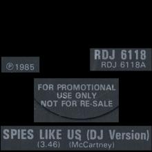 uk1985(1) Spies Like Us ⁄ My Carnival RDJ 6118 - pic 5