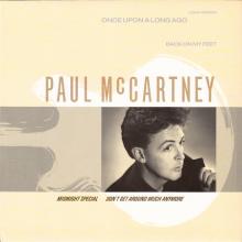 1987 11 16 PAUL McCARTNEY ONCE UPON A LONG AGO - K 060 20 2186 6 - 5 099920 21866 9 - 4 TRACKS 12 INCH - GERMANY / HOLLAND - pic 1