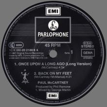 1987 11 16 PAUL McCARTNEY ONCE UPON A LONG AGO - K 060 20 2186 6 - 5 099920 21866 9 - 4 TRACKS 12 INCH - GERMANY / HOLLAND - pic 5