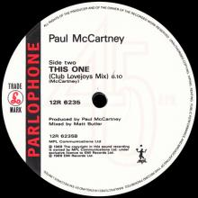 1989 11 13 PAUL McCARTNEY - FIGURE OF EIGHT ⁄ THIS ONE - 12 R6235 - 5 099920 36038 -12 INCH - UK - pic 6