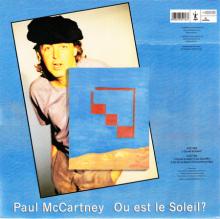 1989 11 13 PAUL McCARTNEY OU EST LE SOLEIL ? - 14 2034136 - 5 099920 341367 - 3 TRACKS 12 INCH - ITALY - pic 2