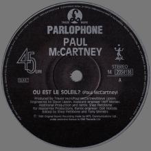 1989 11 13 PAUL McCARTNEY OU EST LE SOLEIL ? - 14 2034136 - 5 099920 341367 - 3 TRACKS 12 INCH - ITALY - pic 5
