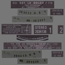 1989 11 13 PAUL McCARTNEY OU EST LE SOLEIL ? - K060 20 3413 6 - 5 099920 341367 - 3 TRACKS 12 INCH - FRANCE - HOLLAND  - pic 1