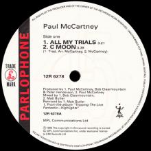 1990 12 08 PAUL McCARTNEY -ALL MY TRIALS - 12R 6278 - 5 099920 416263 - 4 TRACKS 12 INCH - UK - pic 5