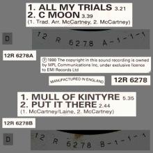 1990 12 08 PAUL McCARTNEY -ALL MY TRIALS - 12R 6278 - 5 099920 416263 - 4 TRACKS 12 INCH - UK - pic 1