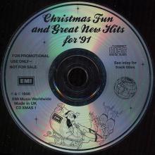 UK 1990 12 00 - CHRISTMAS FUN AND GREAT NEW HITS FOR '91 - CD XMAS 1 - LONG AND WINDING ROAD - pic 1
