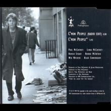 UK 1993 02 22 - C'MON PEOPLE ( RADIO EDIT ) - C'MON PEOPLE - CDRDJ 6338 - PROMO - pic 2