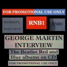 1993 00 00 - THE BEATLES - GEORGE MARTIN INTERVIEW - RNB1 - PROMO CD - pic 1