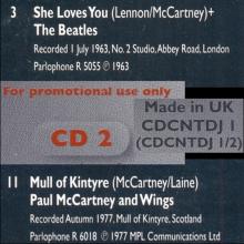 1997 00 00 - EMI100 1997-THE FIRST CENTENARY - SHE LOVES YOU - CDCNTDJ 1⁄2 - PROMO - pic 7