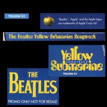 1999 09 13 - THE BEATLES - YELLOW SUBMARINE SONGTRACK - YELLOW 01 - PROMO CD - pic 6
