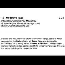 UK 2006 00 00 - MY BRAVE FACE - ELVIS COSTELLO - BMG PUB067 - PROMO CD - pic 6