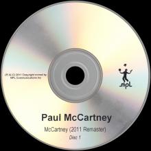 UK 2011 06 10 - McCARTNEY (2011 REMASTER) - PAUL McCARTNEY ARCHIVE COLLECTION - PROMO CDR - pic 5