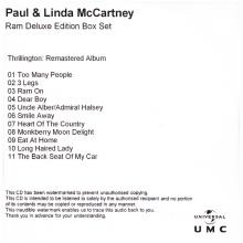 UK 2012 05 21 - PAUL & LINDA MCCARTNEY RAM DELUXE EDITION BOX SET - PROMO (5 CDR SET) - pic 14