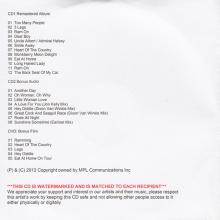 UK 2012 05 21 - RAM - PAUL & LINDA MCCARTNEY  (2012 REMASTER) - PAUL MCCARTNEY ARCHIVE COLLECTION - PROMO 3X CDR SET - pic 2