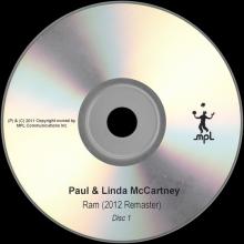 UK 2012 05 21 - RAM - PAUL & LINDA MCCARTNEY  (2012 REMASTER) - PAUL MCCARTNEY ARCHIVE COLLECTION - PROMO 3X CDR SET - pic 3
