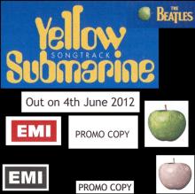 UK - 2012 06 05 - THE BEATLES YELLOW SUBMARINE SONGTRACK - PROMO CD - pic 1