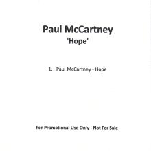 UK 2014 12 08 - PAUL MCCARTNEY - HOPE - PROMO CDR - pic 2