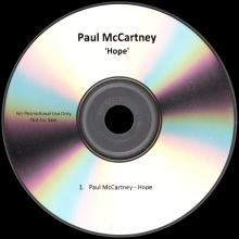 UK 2014 12 08 - PAUL MCCARTNEY - HOPE - PROMO CDR - pic 1