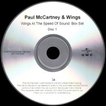 UK 2014 11 03 - PAUL MCCARTNEY & WINGS AT THE SPEED OF SOUND -ARCHIVE COLLECTION - MPL - CONCORD UNIVERSAL HEAR MUSIC PROMO CDR - pic 7