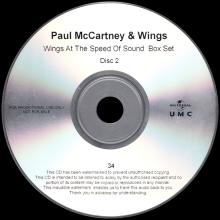 UK 2014 11 03 - PAUL MCCARTNEY & WINGS AT THE SPEED OF SOUND -ARCHIVE COLLECTION - MPL - CONCORD UNIVERSAL HEAR MUSIC PROMO CDR - pic 8