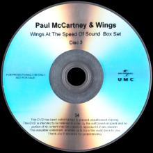 UK 2014 11 03 - PAUL MCCARTNEY & WINGS AT THE SPEED OF SOUND -ARCHIVE COLLECTION - MPL - CONCORD UNIVERSAL HEAR MUSIC PROMO CDR - pic 9