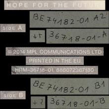 2015 01 12 PAUL McCARTNEY - HOPE FOR THE FUTURE - HRM-36718-01 ⁄ 8 88072 367180 - 12 INCH - EU - pic 3