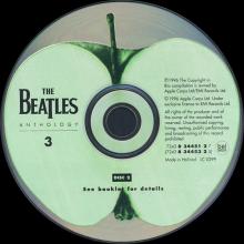 1996 uk21CDhol a The Beatles Anthology 3 - 7243 8 34451 2 7 ⁄ BEATLES CD DISCOGRAPHY UK      - pic 1