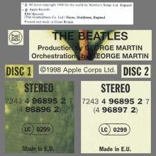 1998 uk22CD The Beatles 30th Anniversary Limited Edition - 7243 4 96895 2 7 ⁄ 4 96896 2 ⁄⁄ 7243 4 96895 2 7 ⁄ 4 96897 2 - pic 4