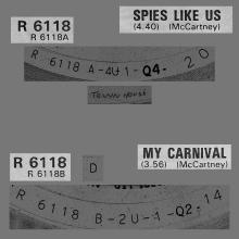 uk37 - 1985 11 18 - SPIES LIKE US ⁄ MY CARNIVAL - R 6118 - pic 4
