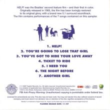 2007 US The Beatles HELP - 7 Song Radio Sampler -promo - pic 2