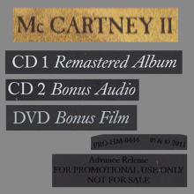 USA 2011 00 00 - McCARTNEY II - PAUL MCCARTNEY ARCHIVE COLLECTION - PRO-HM-0444 - PROMO CD - pic 8