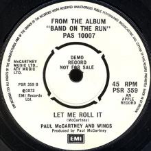 uk1974(4)a  Band On The Run / Let Me Roll It  PSR 359 - pic 1