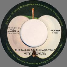 yu070 071 The Ballad Of John And Yoko ⁄ Old Brown Shoe ⁄ SAP 8304 -BEATLES DISCOGRAPHY YUGOSLAVIA - pic 1